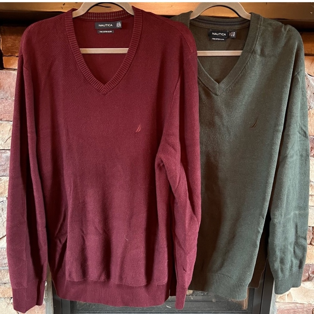 Two Nautica sweaters